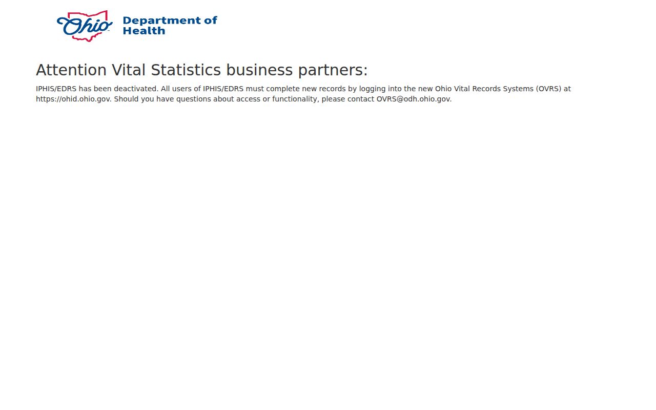 Athens previous residents Ohio Vital Statistics record access